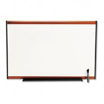 TOTAL DRY ERASE BOARD, 36 X 24, WHITE, CHERRY FRAME