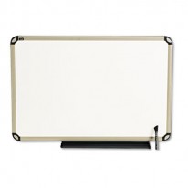 TOTAL DRY ERASE BOARD, 36 X 24, WHITE, EURO-STYLE ALUMINUM FRAME