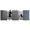WORKSTATION PRIVACY SCREEN, 36W X 48H, TRANSLUCENT CLEAR