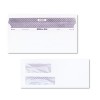 REVEAL-N-SEAL DOUBLE WINDOW INVOICE ENVELOPE, SELF-ADHESIVE, WHITE, 500/BOX