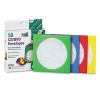 COLORED CD/DVD PAPER SLEEVES, 50/BOX