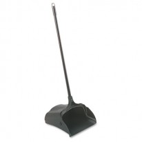 LOBBY PRO UPRIGHT DUSTPAN, W/WHEELS, 12 1/2 W, POLYPROPYLENE W/VINYL COAT, BLACK